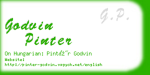 godvin pinter business card